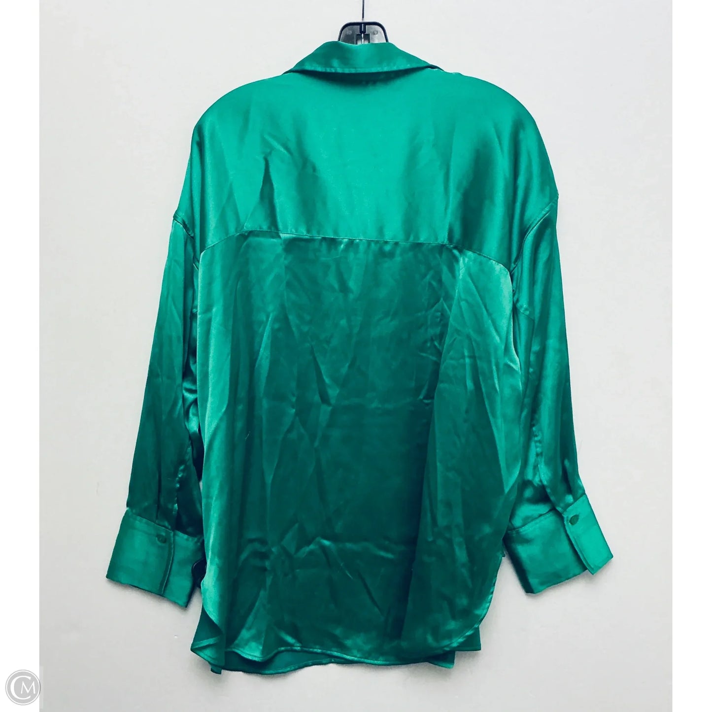 Top Long Sleeve By H&m In Green, Size: M