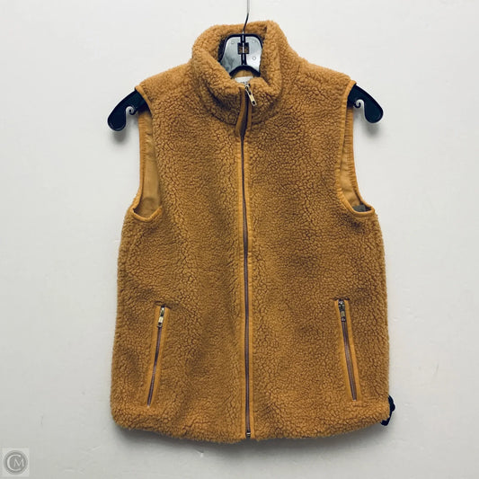 Vest Fleece By J. Crew In Yellow, Size: Xs