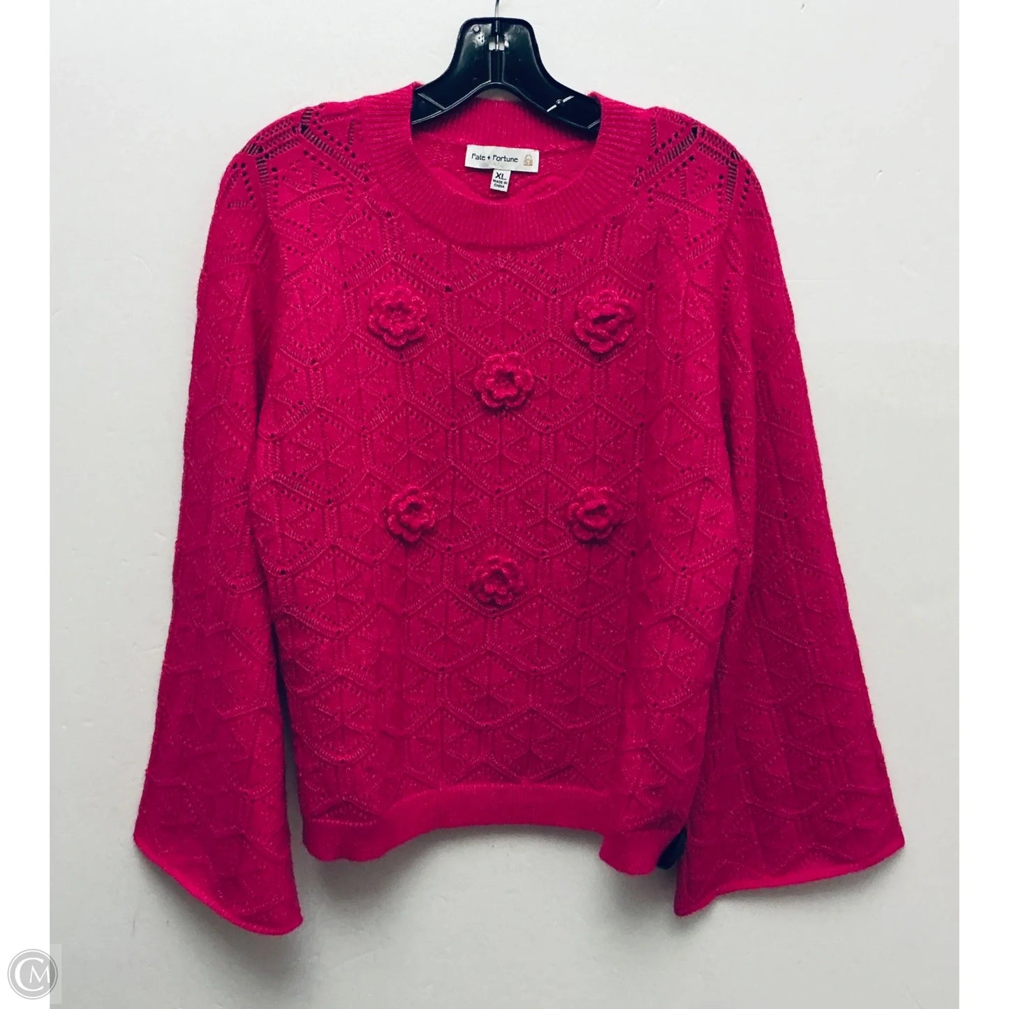 Sweater By Clothes Mentor In Pink, Size: Xl