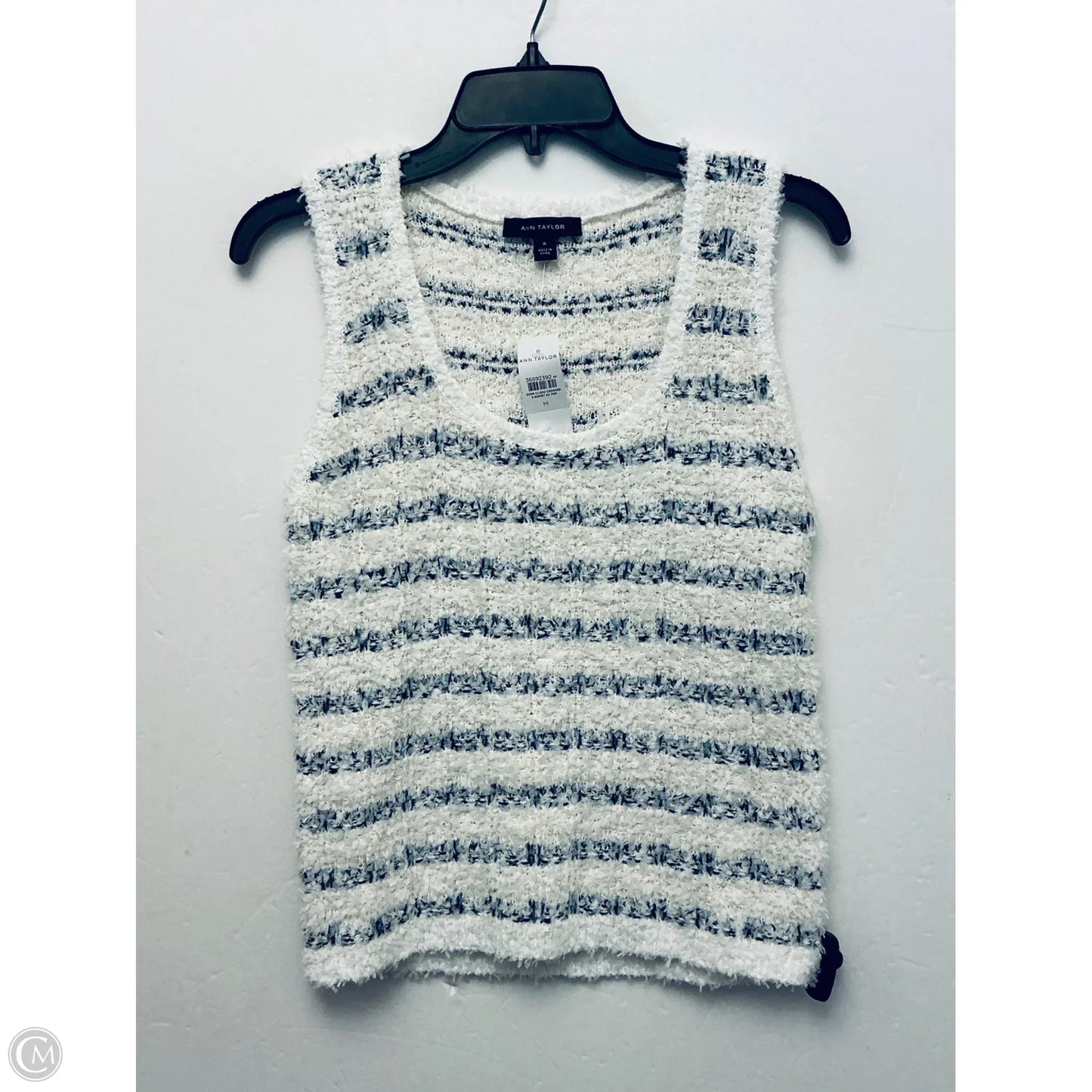 Top Sleeveless By Ann Taylor In Striped Pattern, Size: M