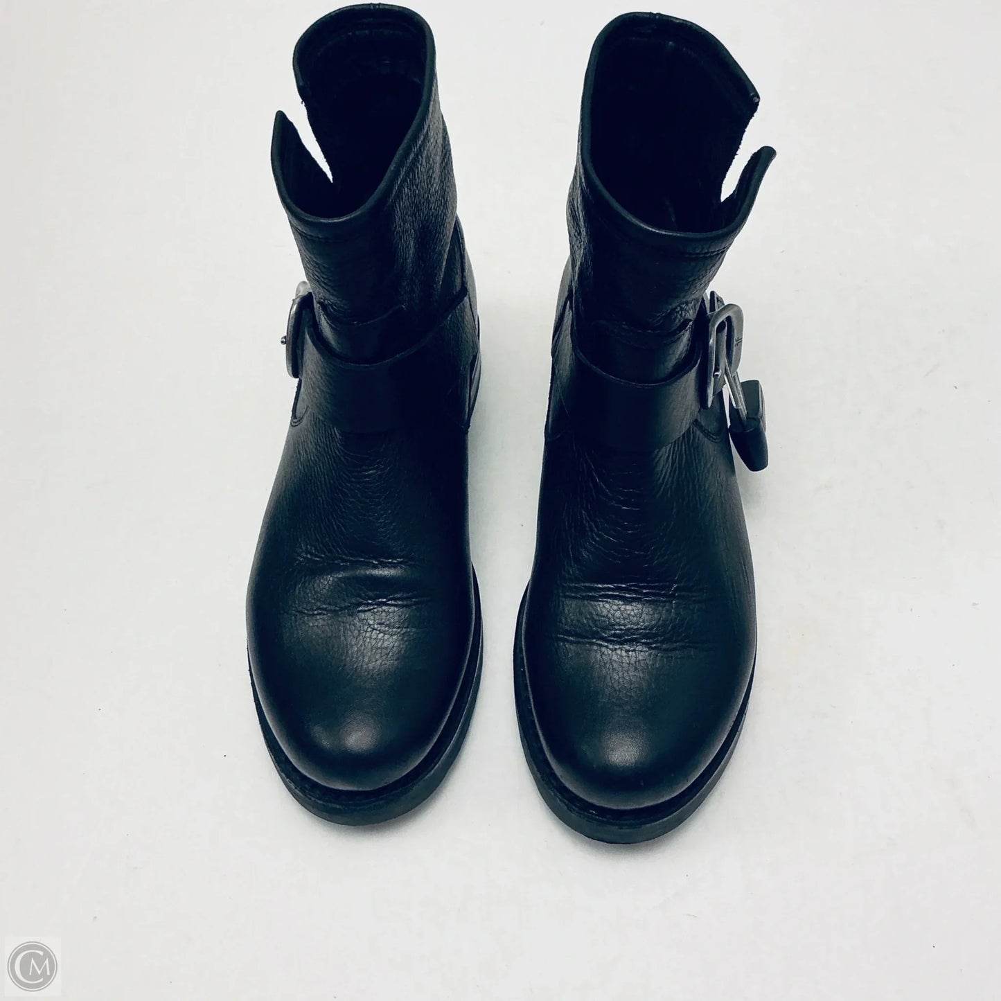 Boots Designer By Frye In Black, Size: 6.5