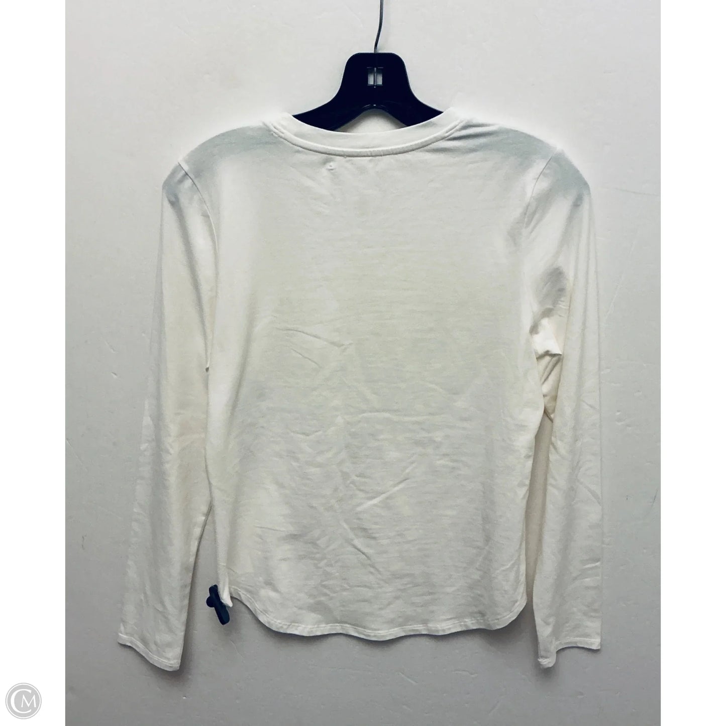 Athletic Top Long Sleeve Crewneck By Yogalicious In Cream, Size: S