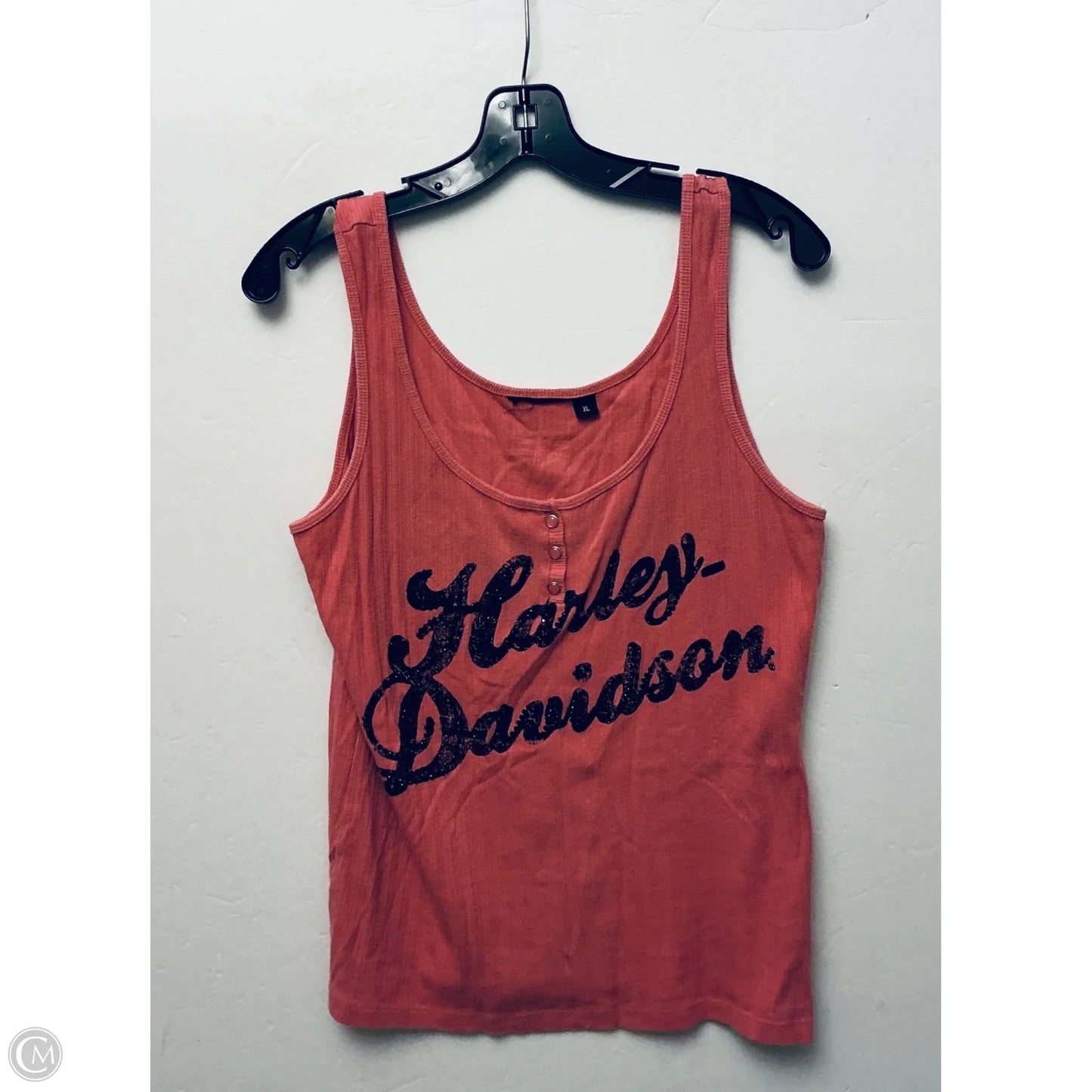 Top Sleeveless Basic By Harley Davidson In Orange, Size: Xl