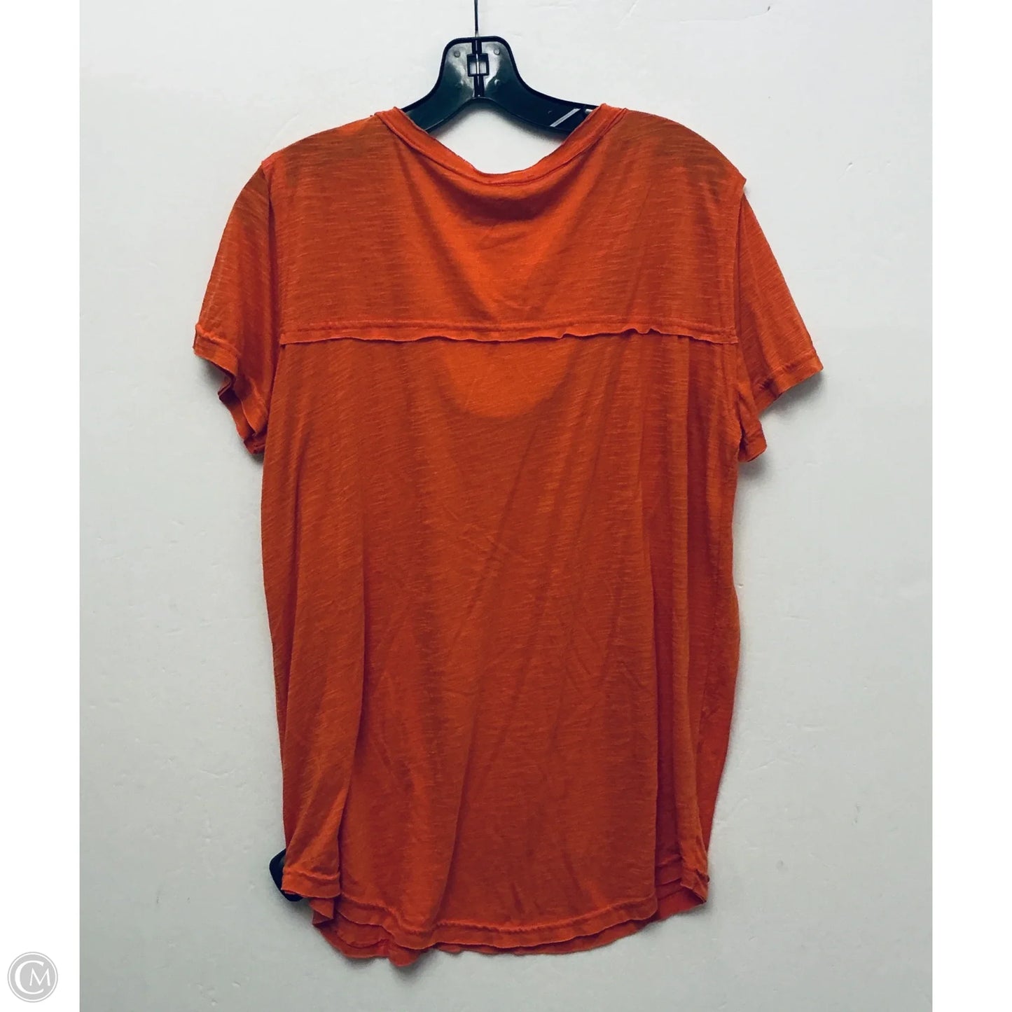 Top Short Sleeve Basic By Pol In Orange ,Size: M