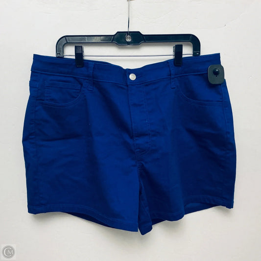 Shorts By Zenana In Blue, Size: 2x
