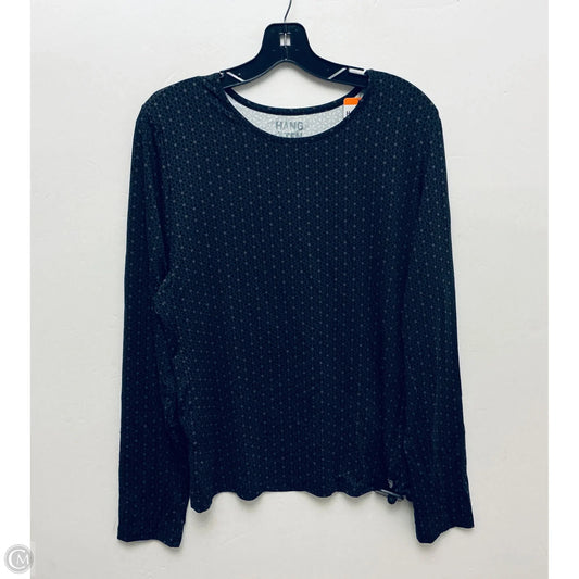 Athletic Top Long Sleeve Crewneck By Hang Ten In Black, Size: Xxl