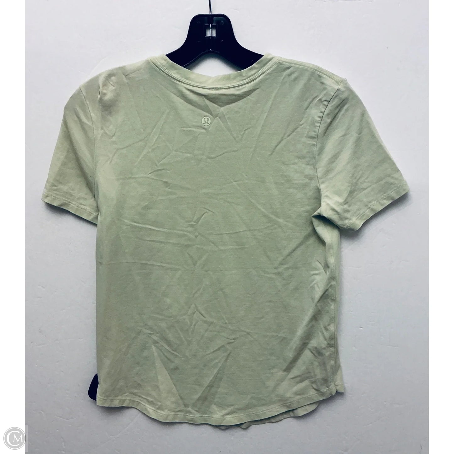 Athletic Top Short Sleeve By Lululemon In Green, Size: S