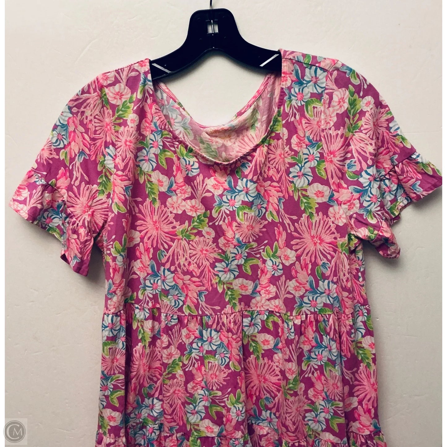 Dress Designer By Lilly Pulitzer In Floral Print, Size: L