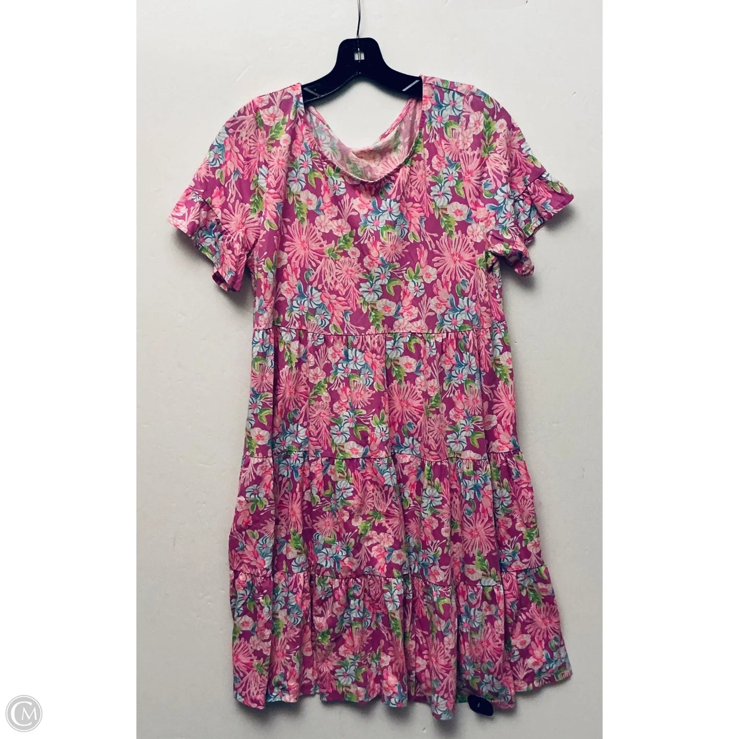 Dress Designer By Lilly Pulitzer In Floral Print, Size: L