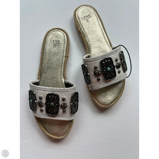 Sandals Flats By Cmc In Gold, Size: 6
