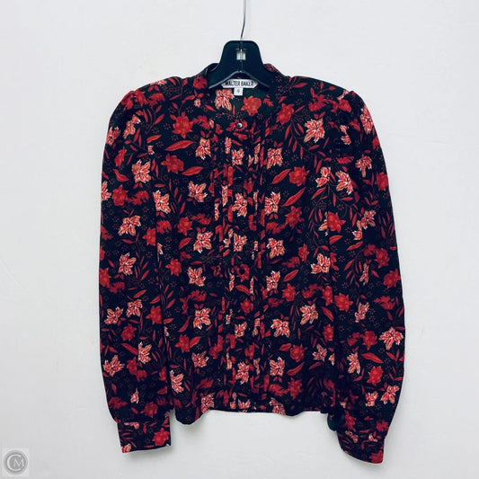 Top Long Sleeve By Walter Baker In Floral Print, Size: S