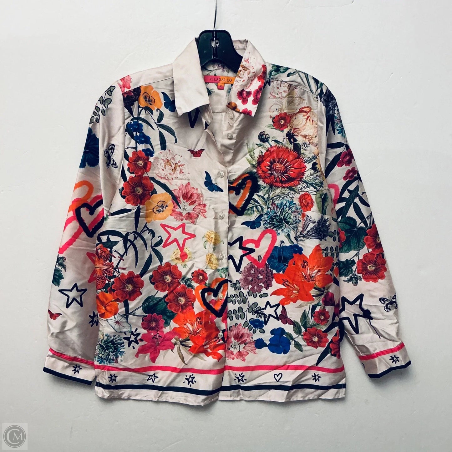 Top Long Sleeve By Clothes Mentor In Floral Print, Size: S