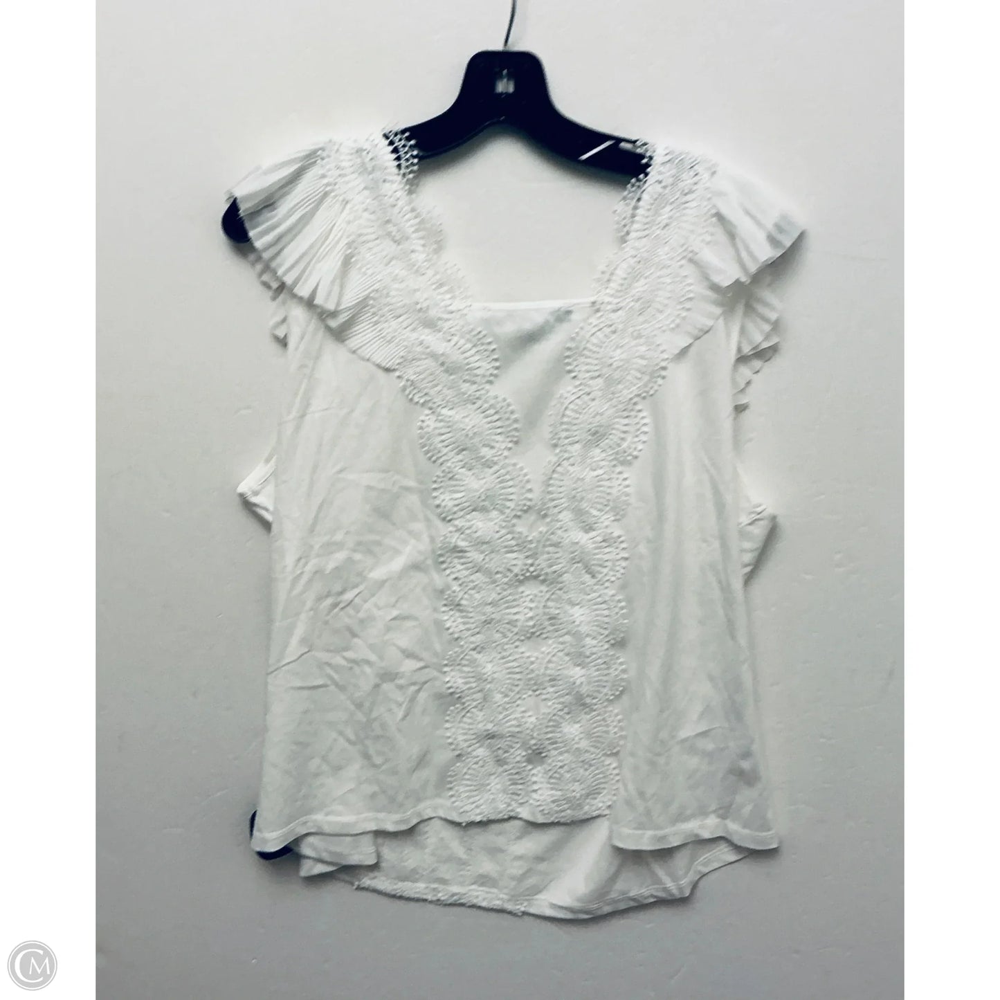 Top Short Sleeve Basic By Marc New York In White, Size: Xl