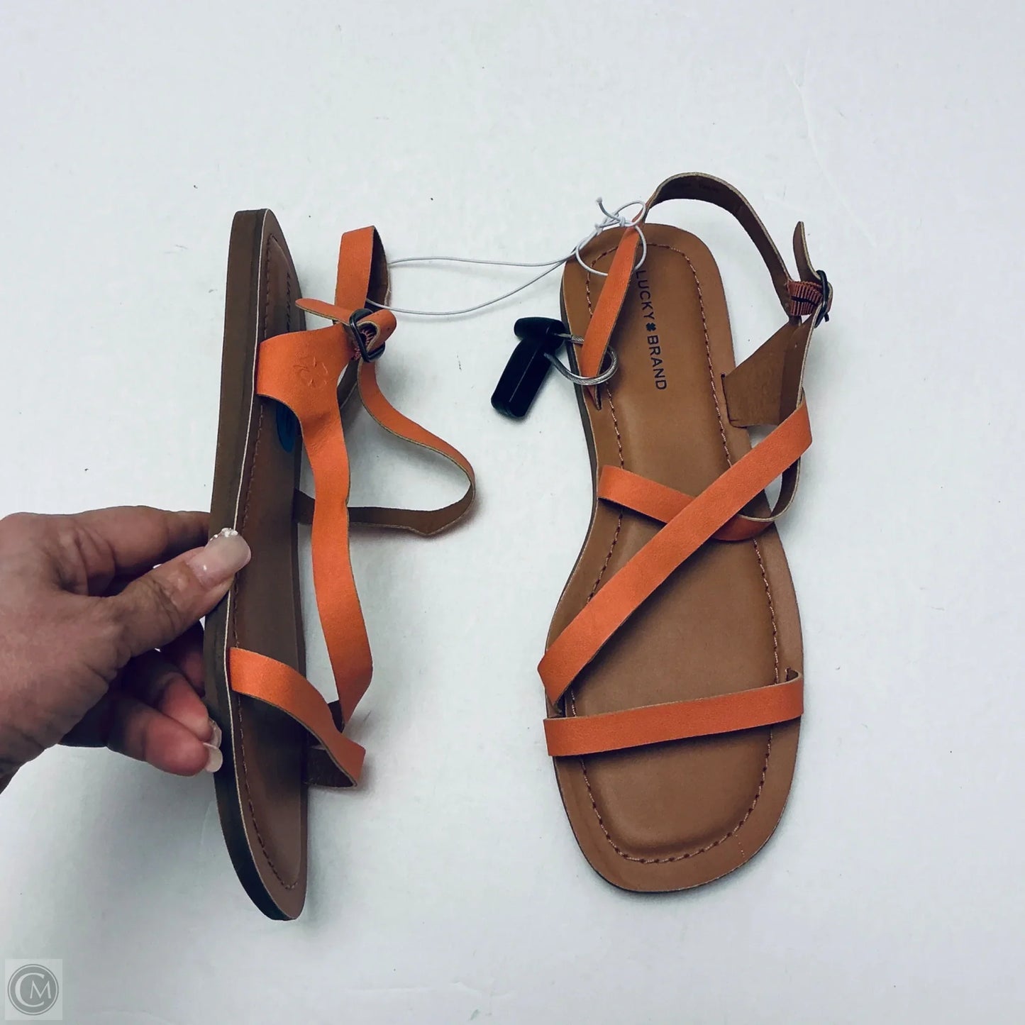 Sandals Flats By Lucky Brand In Orange Size: 10