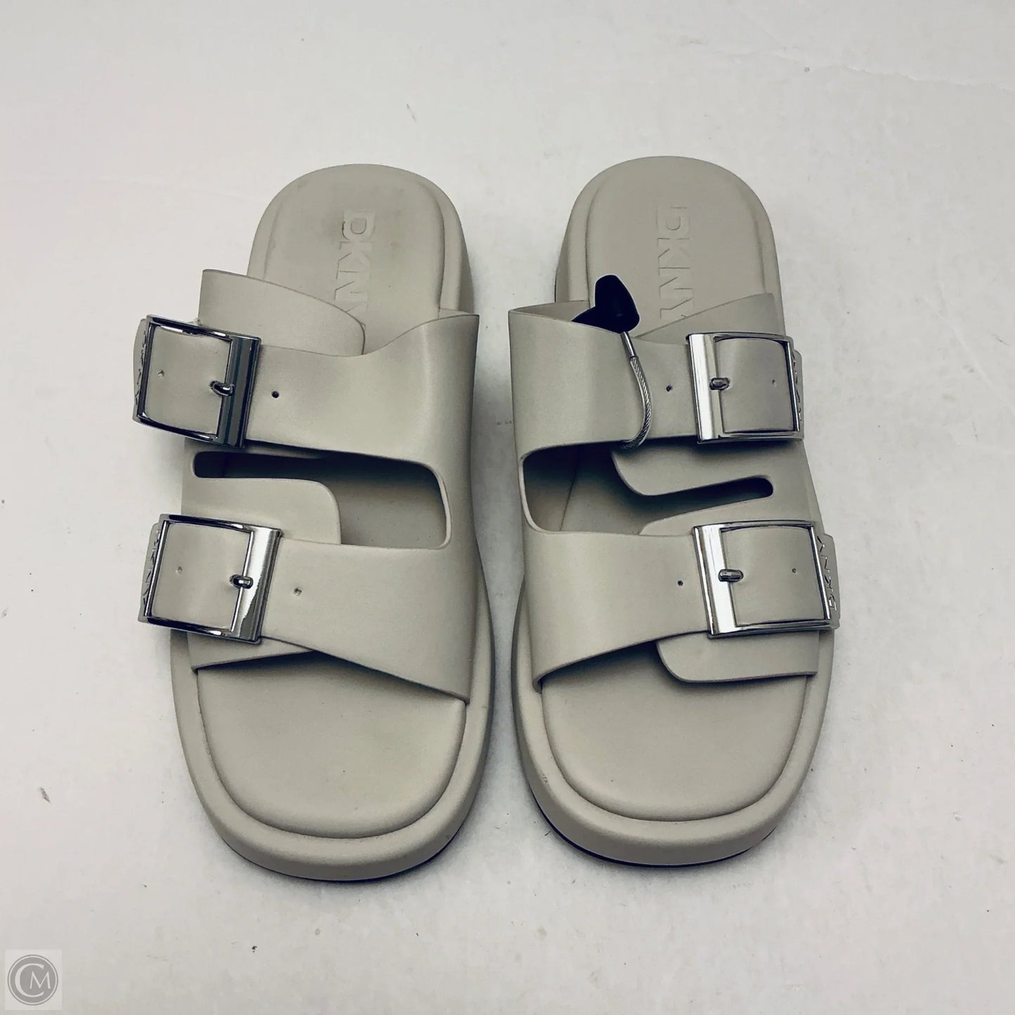 Sandals Heels Platform By Dkny In Cream, Size: 9