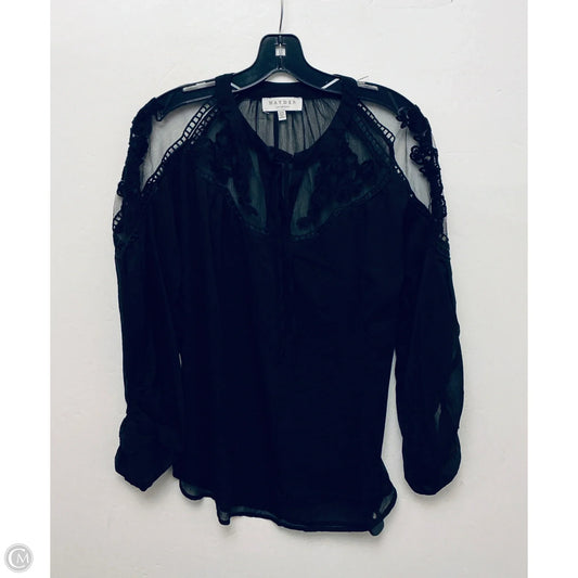 Top Long Sleeve By Hayden La In Black, Size: S