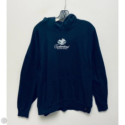 Sweatshirt Hoodie By Hollister In Navy, Size: Xl