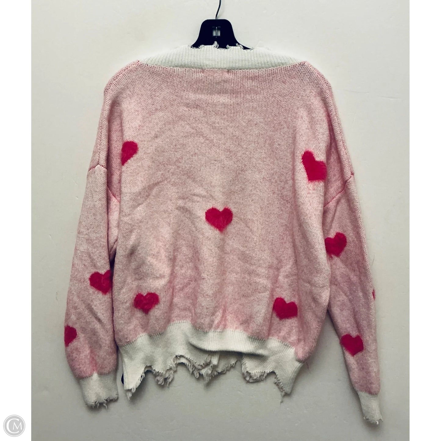 Sweater By Main Strip In Pink, Size: L