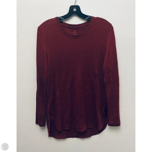 Top Long Sleeve Basic By Clothes Mentor In Red, Size: L
