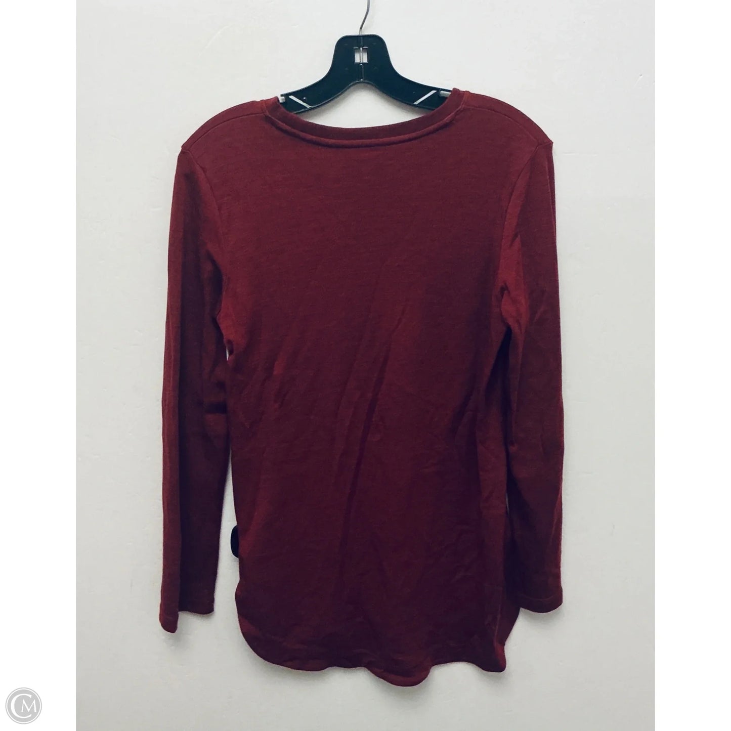 Top Long Sleeve Basic By Clothes Mentor In Red, Size: L