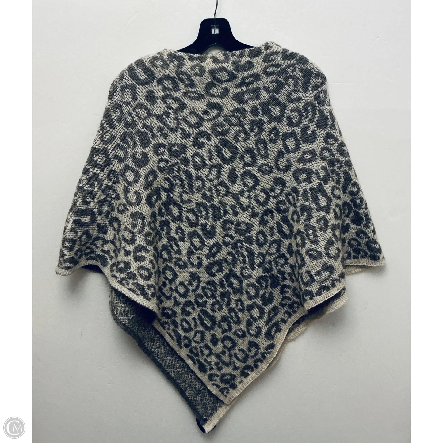 Poncho By Clothes Mentor In Animal Print, Size: M