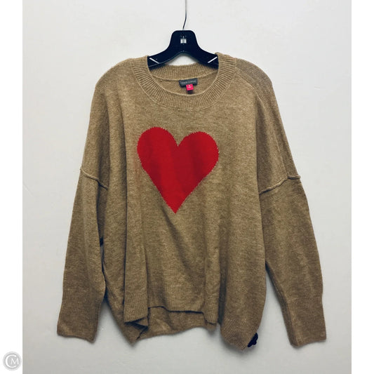 Sweater By Vince Camuto In Brown, Size: Xl