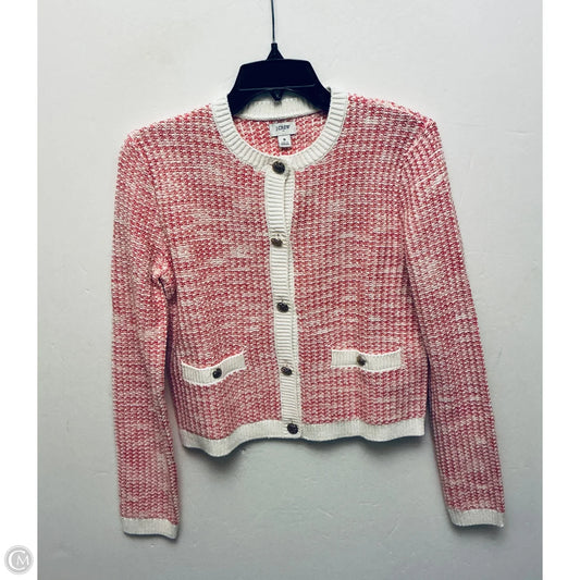 Sweater By J. Crew In Pink & White, Size: S