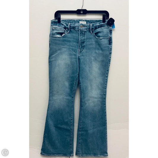 Jeans Wide Leg By Good American In Blue Denim, Size: 10