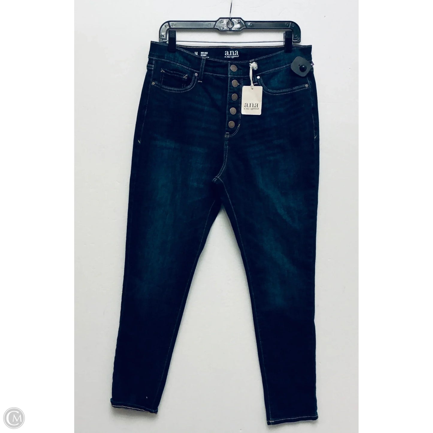 Jeans Boyfriend By Ana In Navy, Size: 14