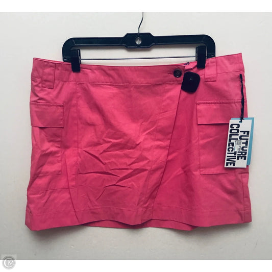 Skirt Mini & Short By Future Collective In Pink, Size: 16