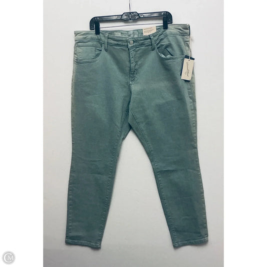 Jeans Skinny By Universal Thread In Green, Size: 18