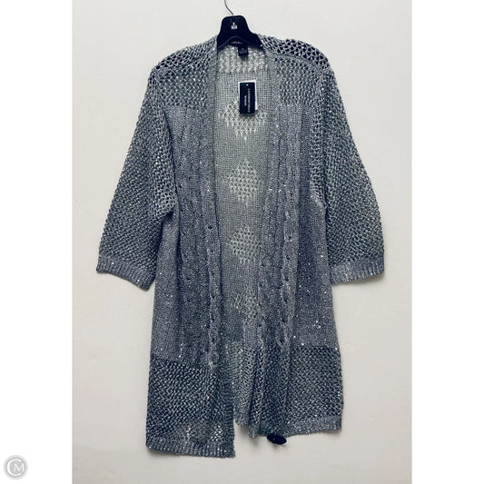 Shawl By Clothes Mentor In Silver, Size: 3x