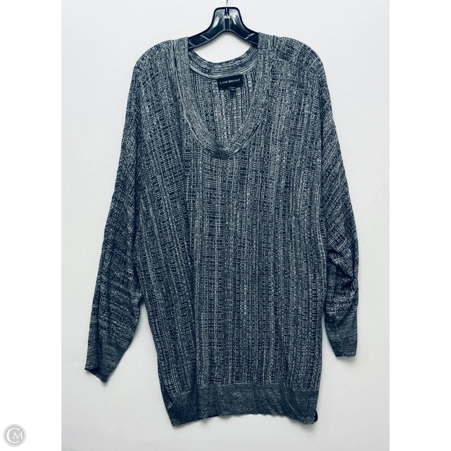 Top Long Sleeve By Lane Bryant In Grey, Size: 3x