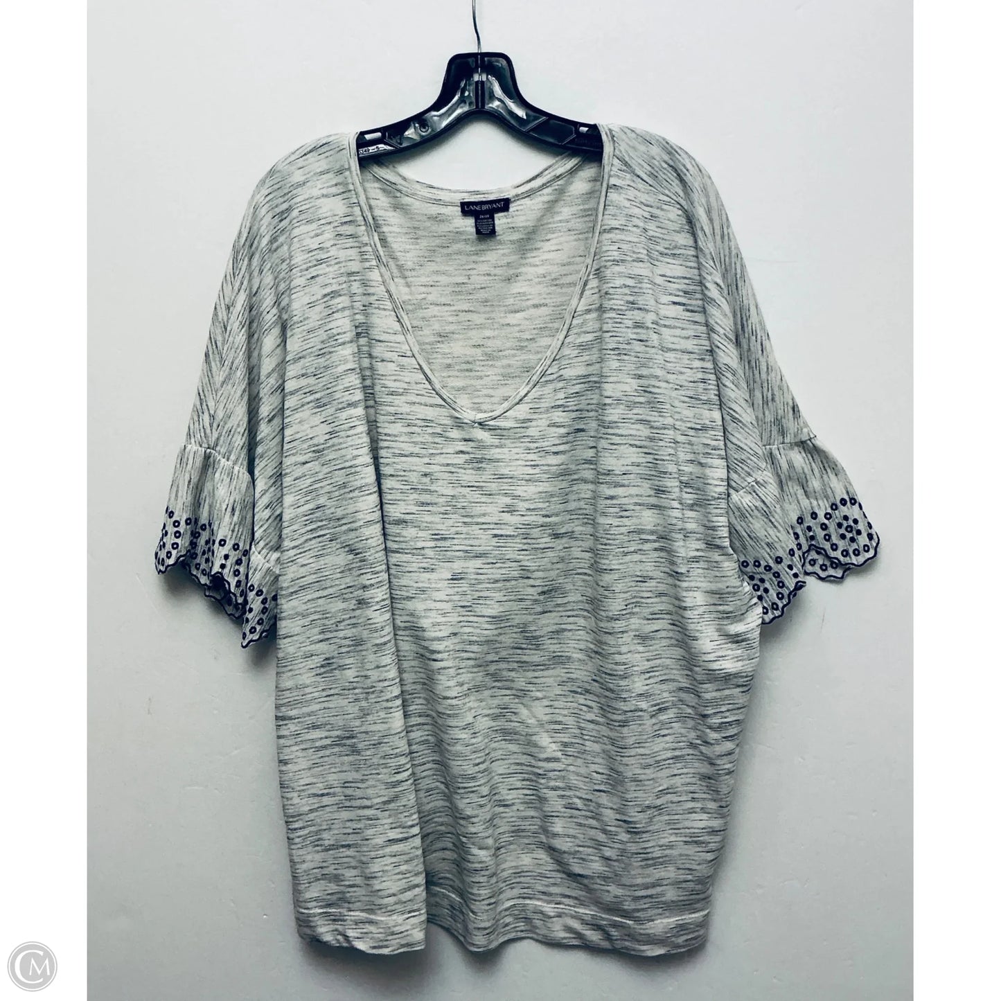 Top Long Sleeve By Lane Bryant In Ivory, Size: 3x