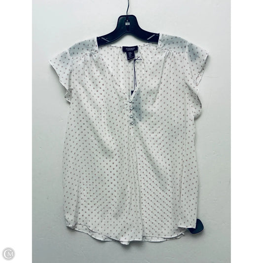 Top Short Sleeve By Jones And Co In Pink, Size: M