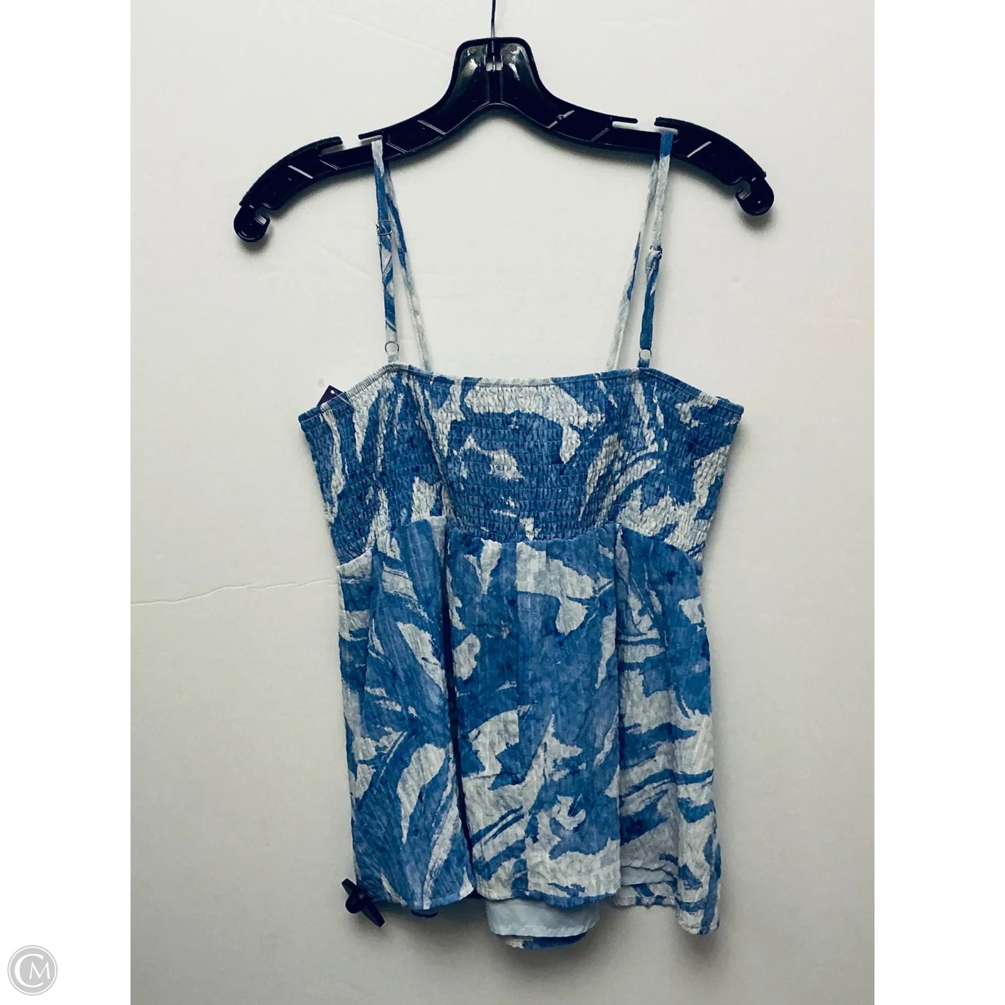Top Sleeveless By Andthewhy In Blue, Size: L