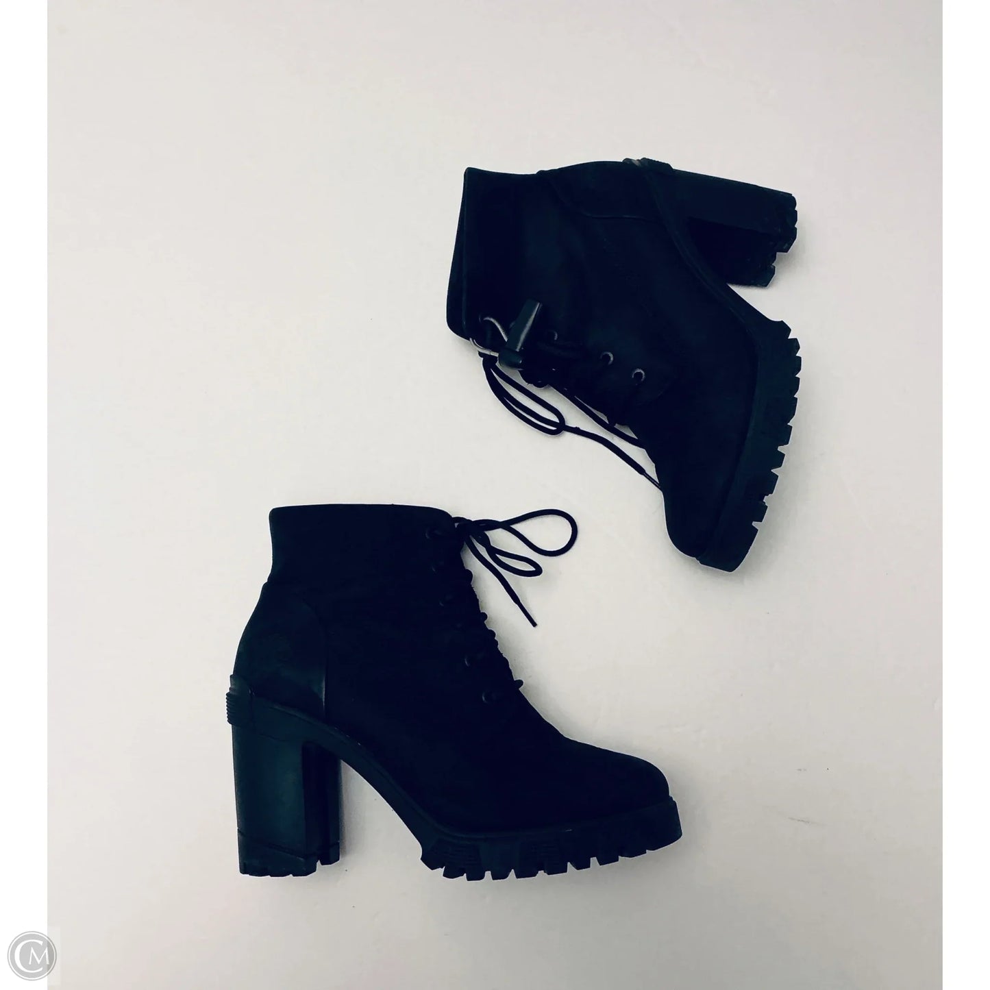 Boots Ankle Heels By Timberland In Black, Size: 10