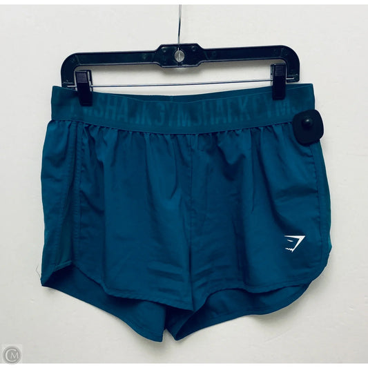 Athletic Shorts By Gym Shark In Teal, Size: L