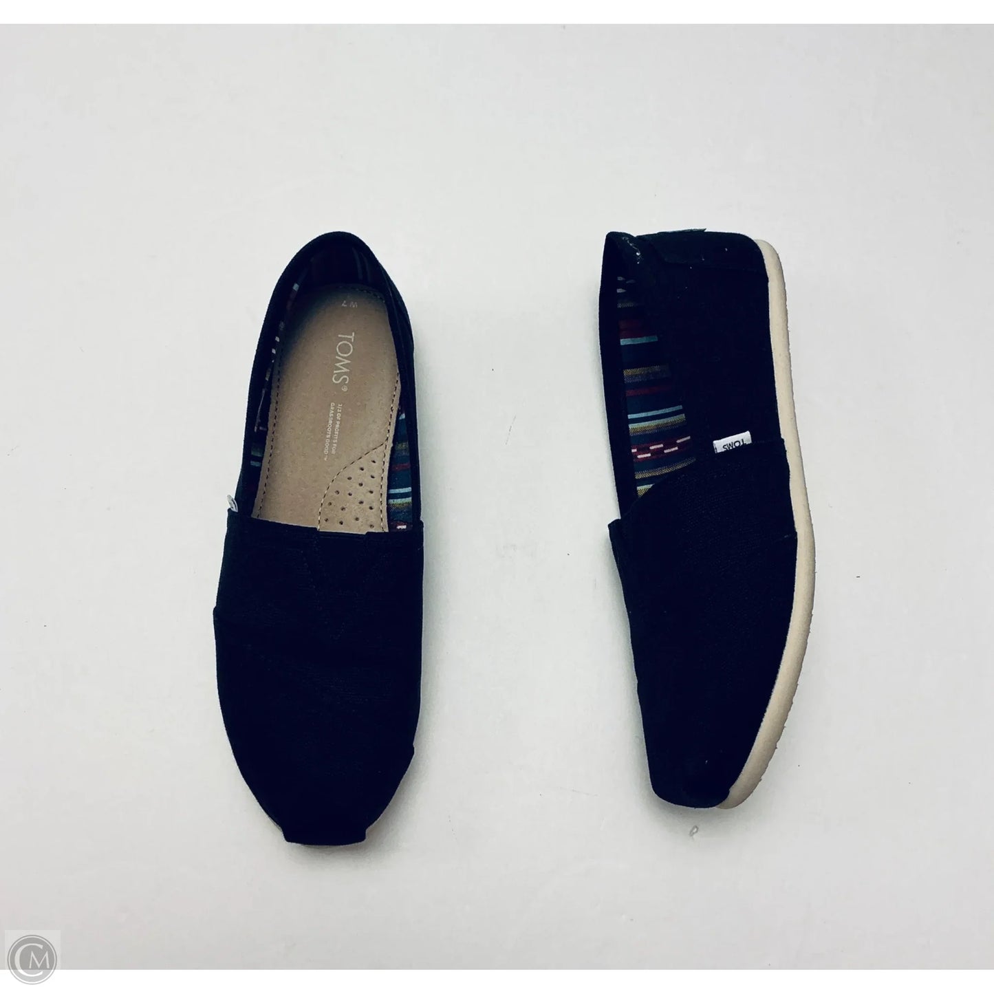 Shoes Flats By Toms In Black, Size: 7