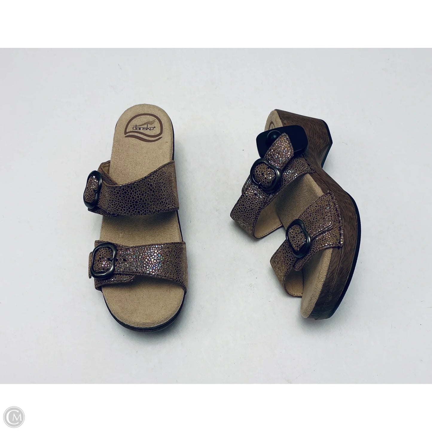 Shoes Heels Block By Dansko In Gold, Size: 6.5