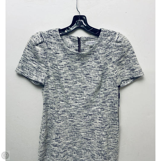 Dress Work By Calvin Klein In Grey, Size: 12