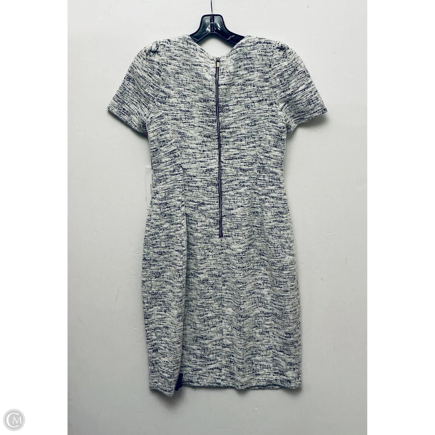 Dress Work By Calvin Klein In Grey, Size: 12