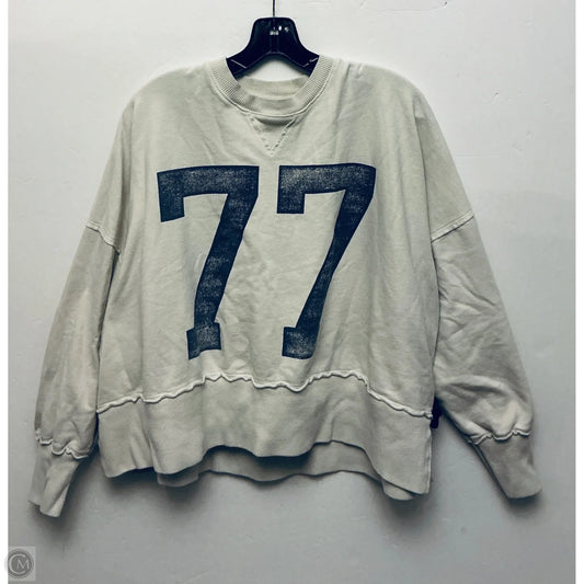 Sweatshirt Collar By American Eagle In Cream, Size: S