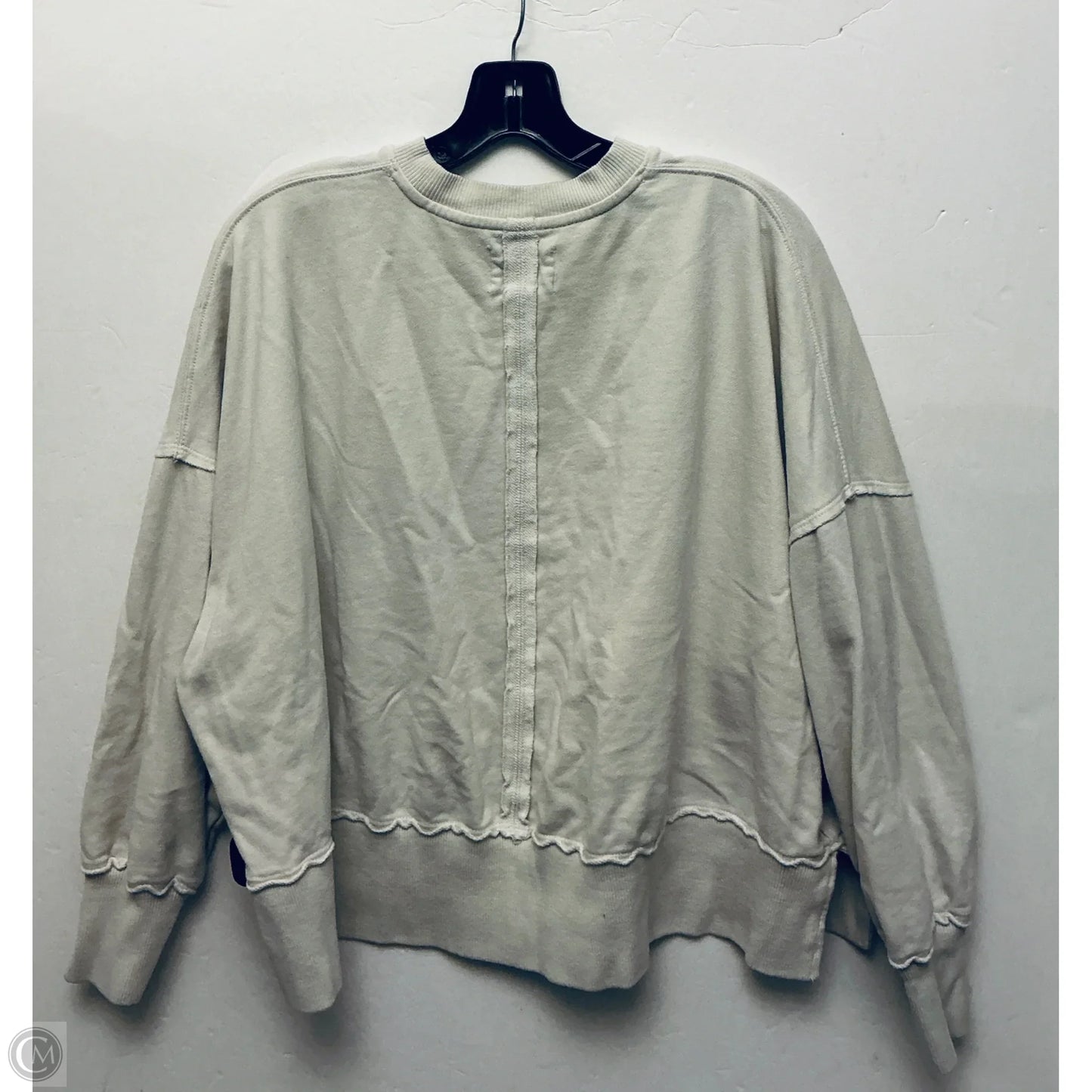 Sweatshirt Collar By American Eagle In Cream, Size: S