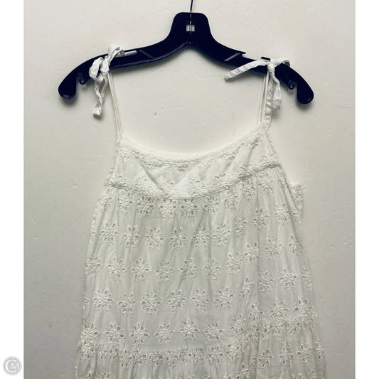 Dress Casual Midi By Lucky Brand In White, Size: M