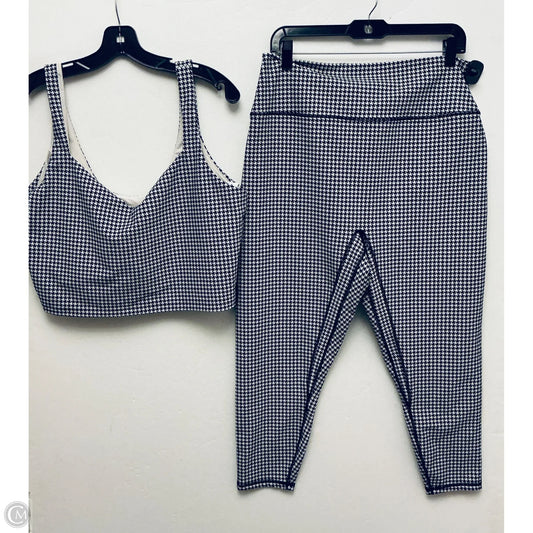 Athletic Pants 2pc By Ypb In Black & White, Size: Xxl