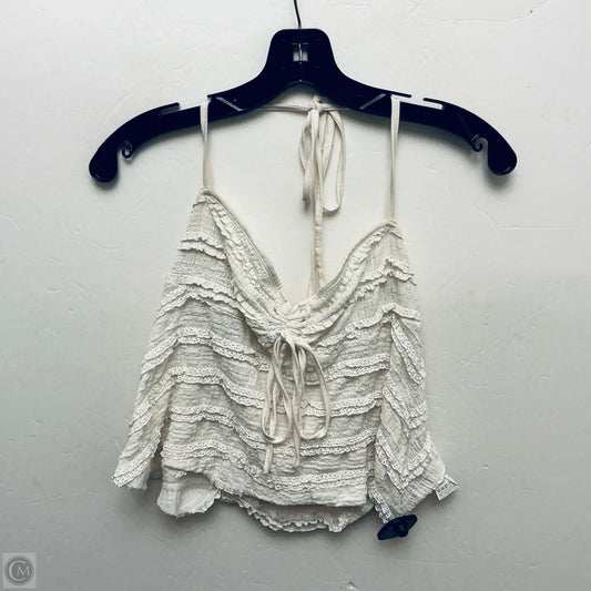 Top Sleeveless By Shein In Cream, Size: S