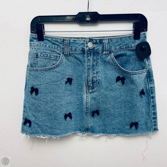 Skirt Mini & Short By Forever 21 In Blue, Size: S