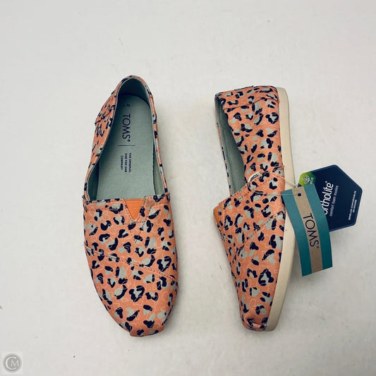 Shoes Flats By Toms In Orange, Size: 7