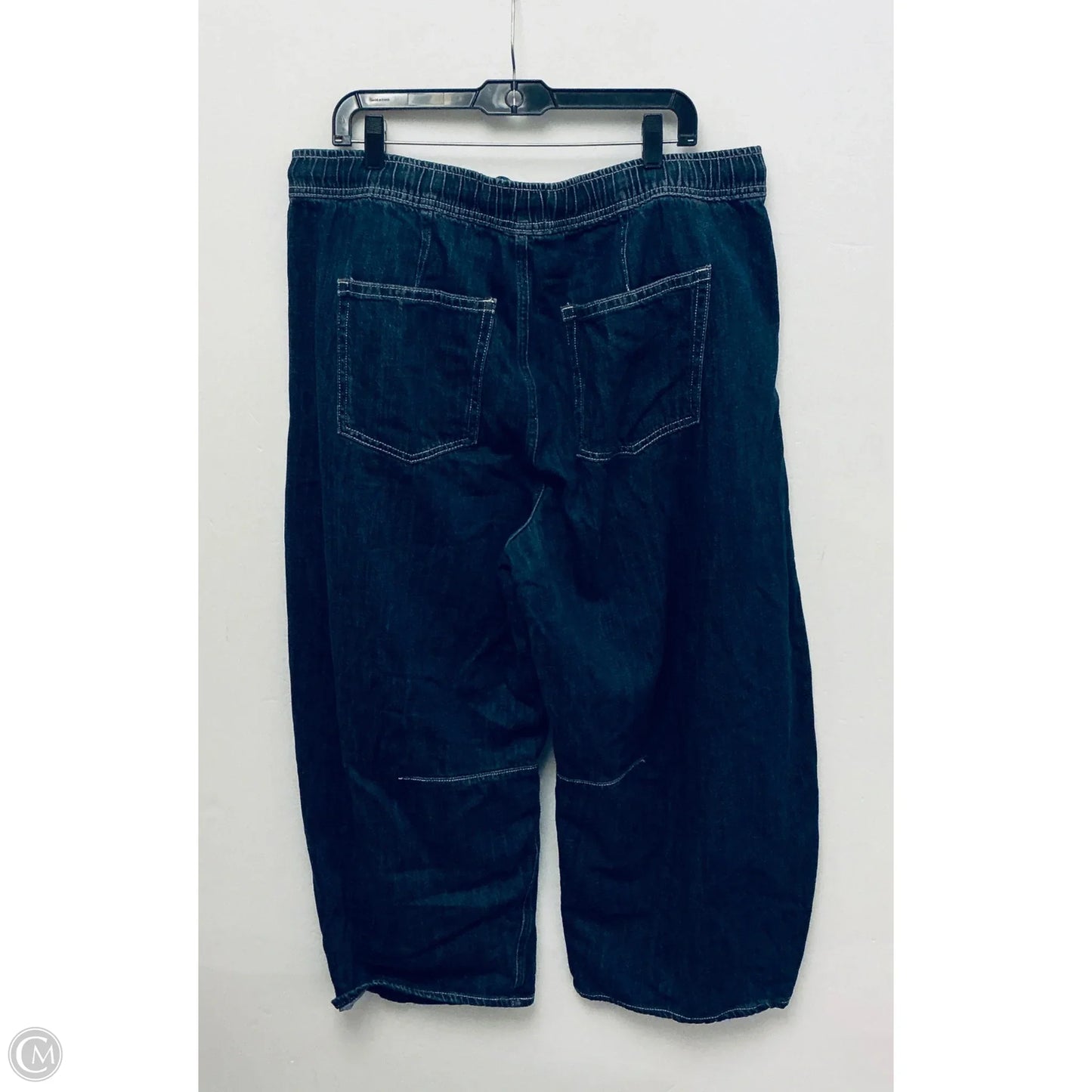 Jeans Wide Leg By Gap In Navy, Size: 16